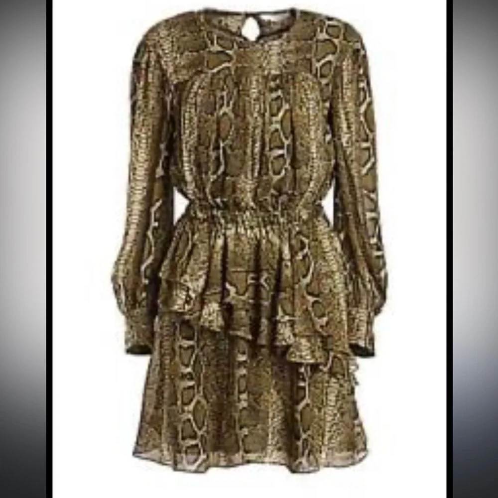 Isabel Marant Python ruffle dress NWOT - Picture 3 of 14